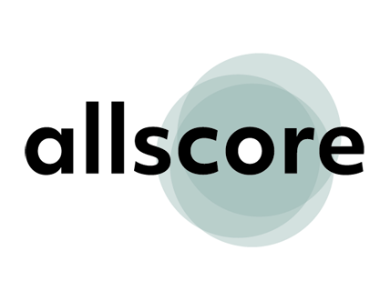 Logo allscore media publishing label small